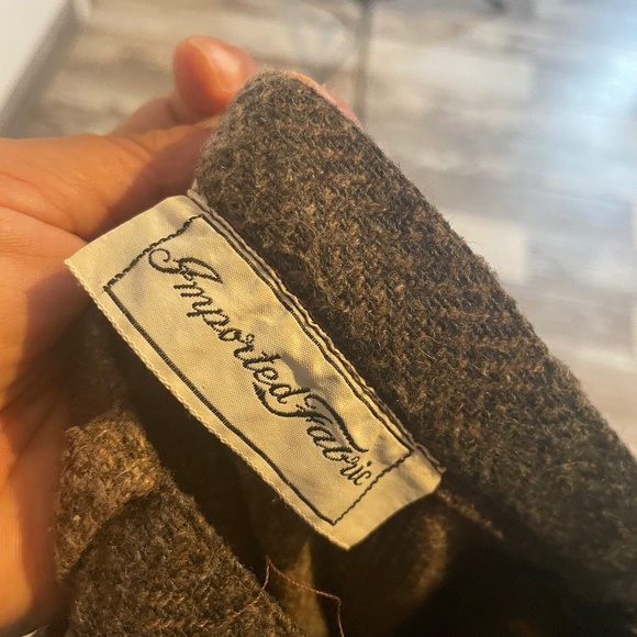 ILGWU Vintage Brown Plaid Woven Skirt - Picture 3 of 8